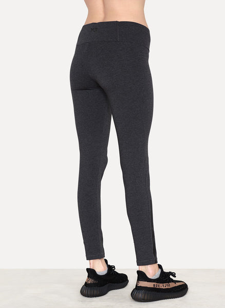 Charcoal Melange Jersey Legging