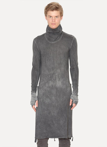 Cold Black Cotton Cashmere Tunic