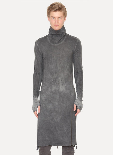 Cold Black Cotton Cashmere Tunic
