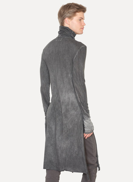Cold Black Cotton Cashmere Tunic