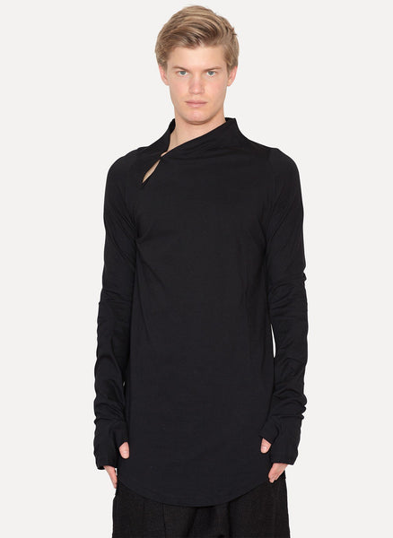 Pulled V-Neck Jersey Top