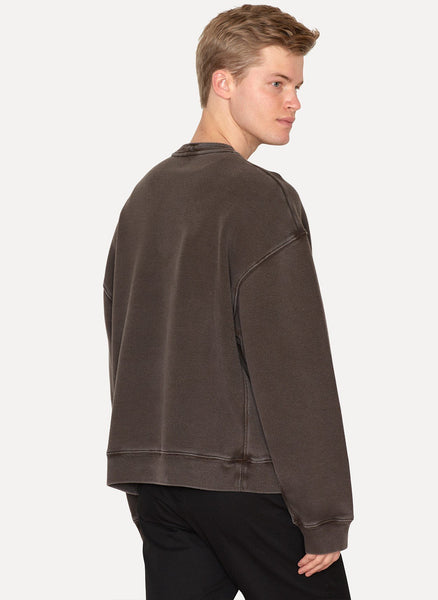 Onyx Earth Rib Crewneck