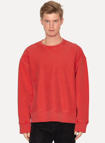 Fluoro Red Crewneck Sweatshirt