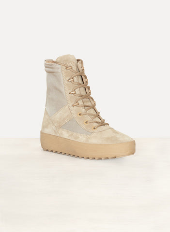 Rock Calfskin Suede Womens Military Boot