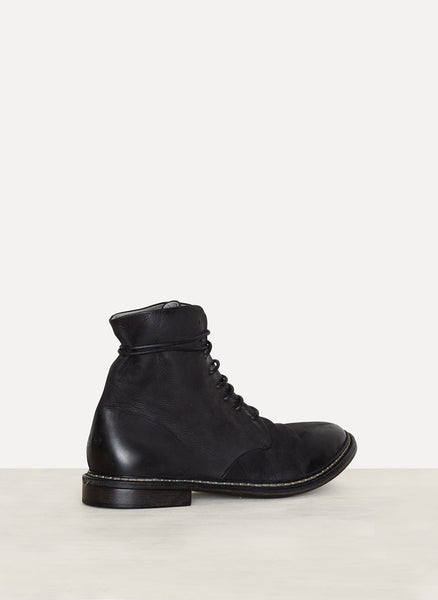 Black Deer Leather Grupiatta Ankle Boot