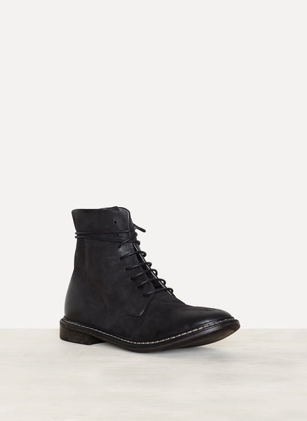 Black Deer Leather Grupiatta Ankle Boot