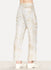 Ecru White Ramie Unisex Wide Pants