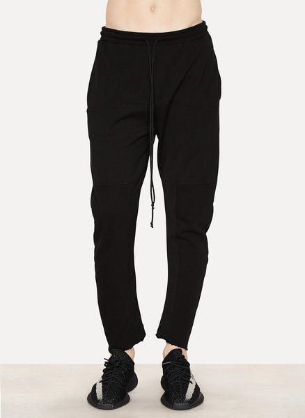 Cotton Fleece Cropped Pant