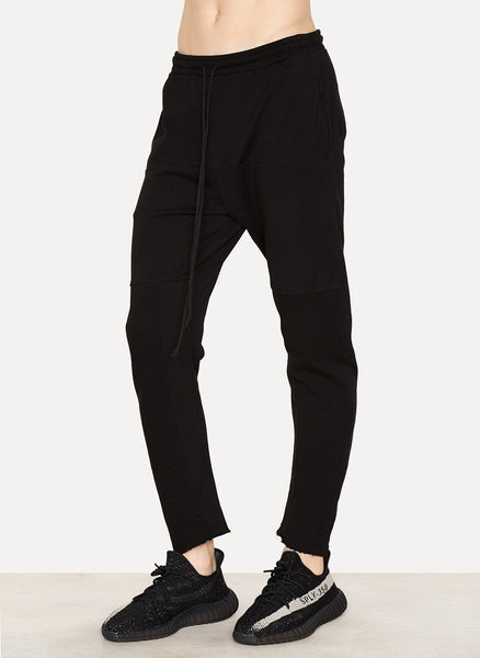 Cotton Fleece Cropped Pant