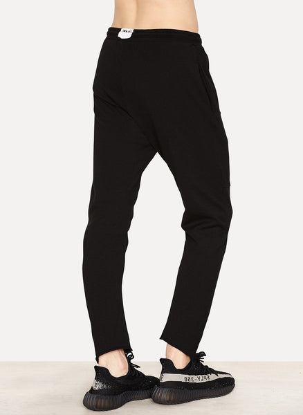 Cotton Fleece Cropped Pant