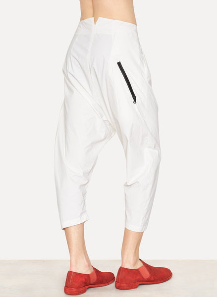 Light Paper Cotton Side Button Pant