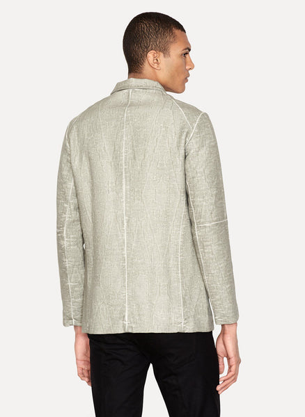 Light Grey Cold Dye Shirt Jacket