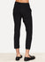 Off Black Boiled Cotton Ramie Trousers