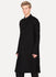 Black Hemp Wool Long Shirt