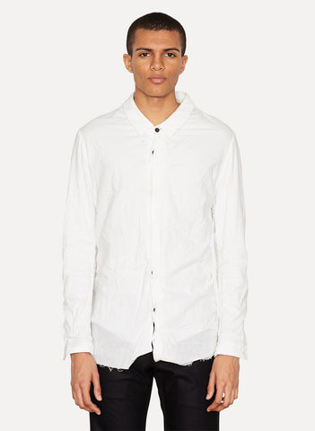 Washed White Cotton Shirt