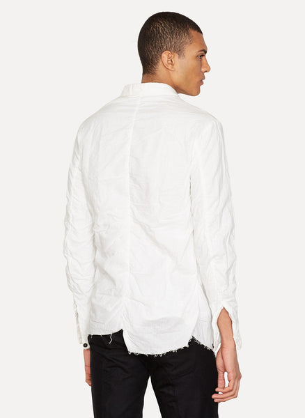 Washed White Cotton Shirt