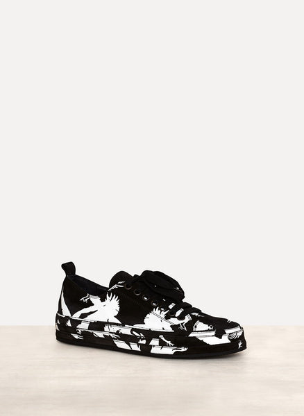 Scamosciato Nero Print Sneakers