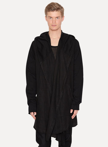 Linen Hooded Cardigan