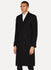 Black Linen Nylon Coat Silkwood