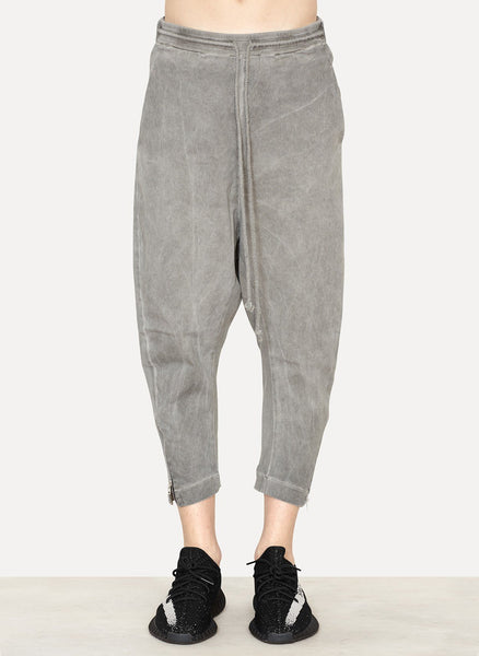 Dark Khaki Cotton Twill Tailored Back Pant
