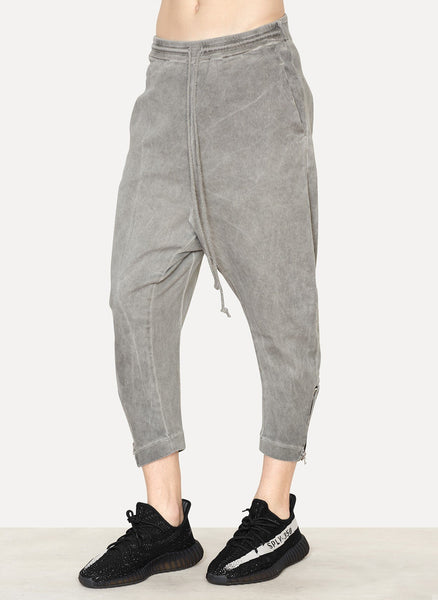 Dark Khaki Cotton Twill Tailored Back Pant