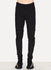 Black Cotton Stretch Spiral Slim Pant