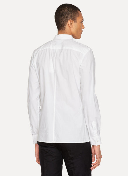 White Cotton Poplin Shirt Flag