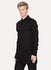 Black Linen Cotton Layered Shirt