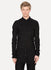 Black Linen Cotton Layered Shirt