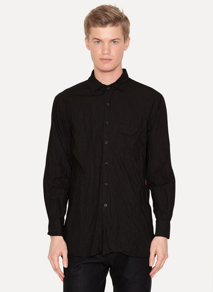 Black Paper Cotton Shirt