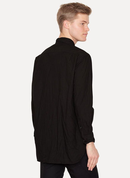 Black Paper Cotton Shirt