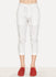 Ivory Linen Cropped Slim Pant