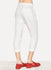 Ivory Linen Cropped Slim Pant