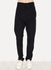 Black Rough Cotton Ramie Trouser