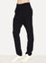 Black Rough Cotton Ramie Trouser