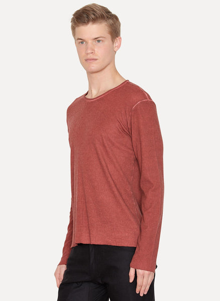 Cotton Wool Silk Long Sleeve T-Shirt