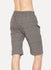 Grey Laser Cut Double Layer Shorts