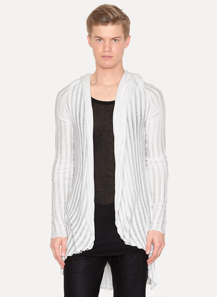 White Columnar Cardi