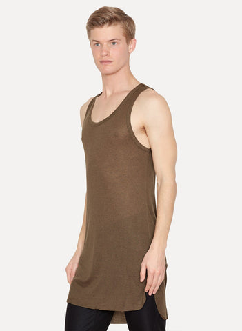 Modal Cashmere Khaki Tank Aura