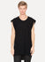 Asphalt Crepe Wide Shoulder Tank