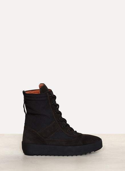 Onyx Tame Calfskin Suede Military Boot