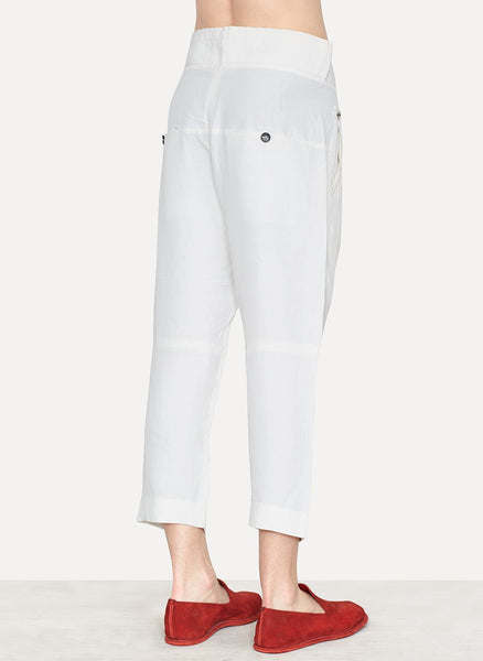 Raw White Viscose Linen Pant Pyjama