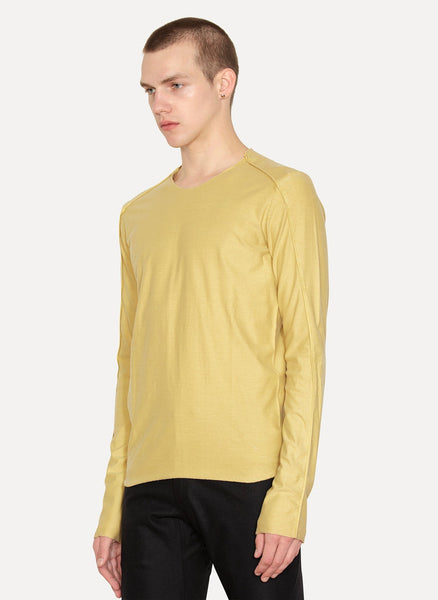 Front Seam T-Shirt Gardenia Yellow