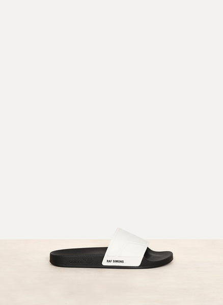 Raf Simons Adilette Bunny Slides Cream White