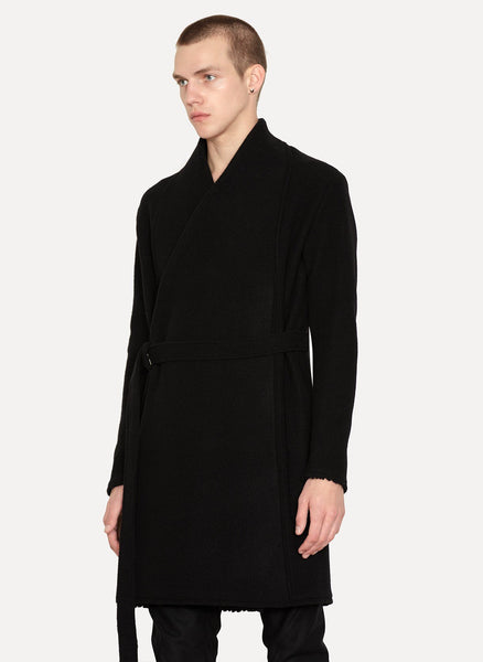 Heavy Coal Wool Felted Coat Chopino