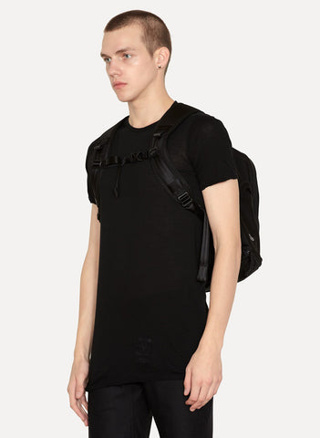 Black Nylon Embroidered Sports Pack