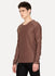 Brown Jersey Front Seam T-Shirt