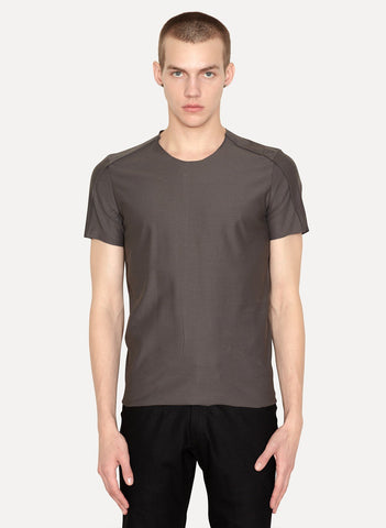 Front Seam T Shirt Fade Grey