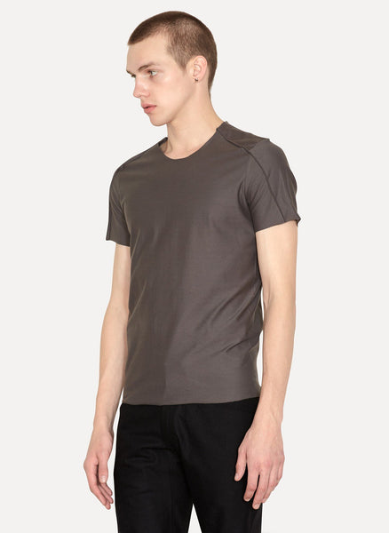 Front Seam T Shirt Fade Grey