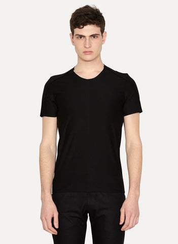 Front Seam T Shirt Black